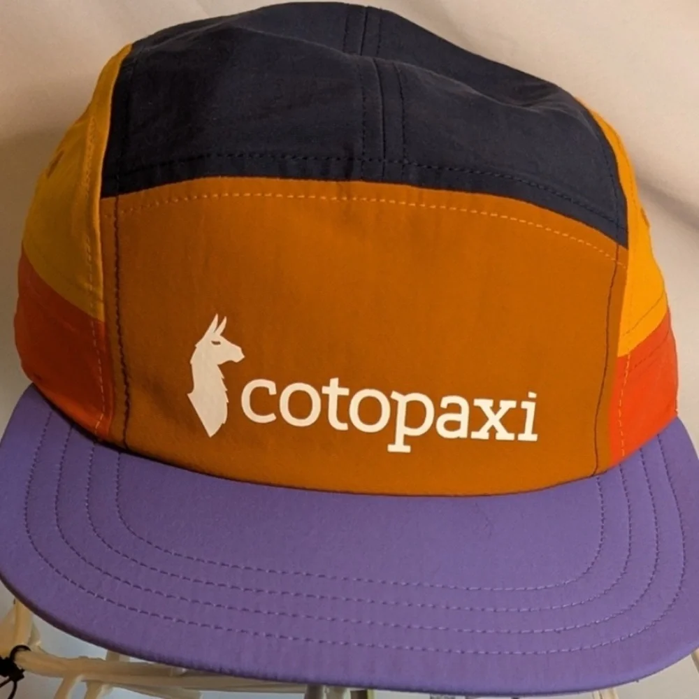 Cotopaxi Tech 5-Panel Hat Colorful Adventure NWOT